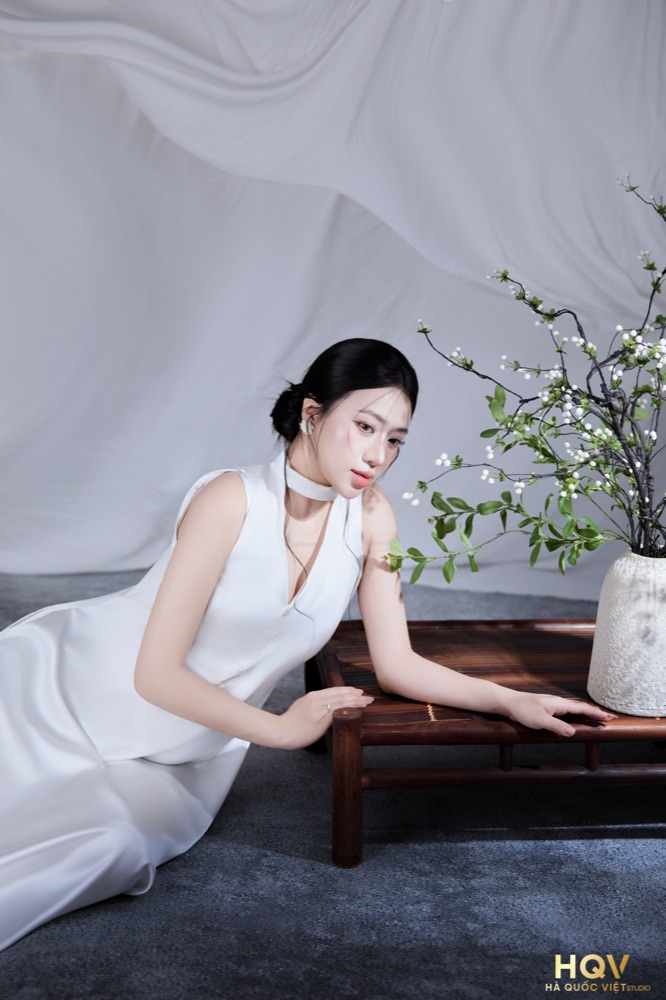 Ảnh bầu concept áo dài